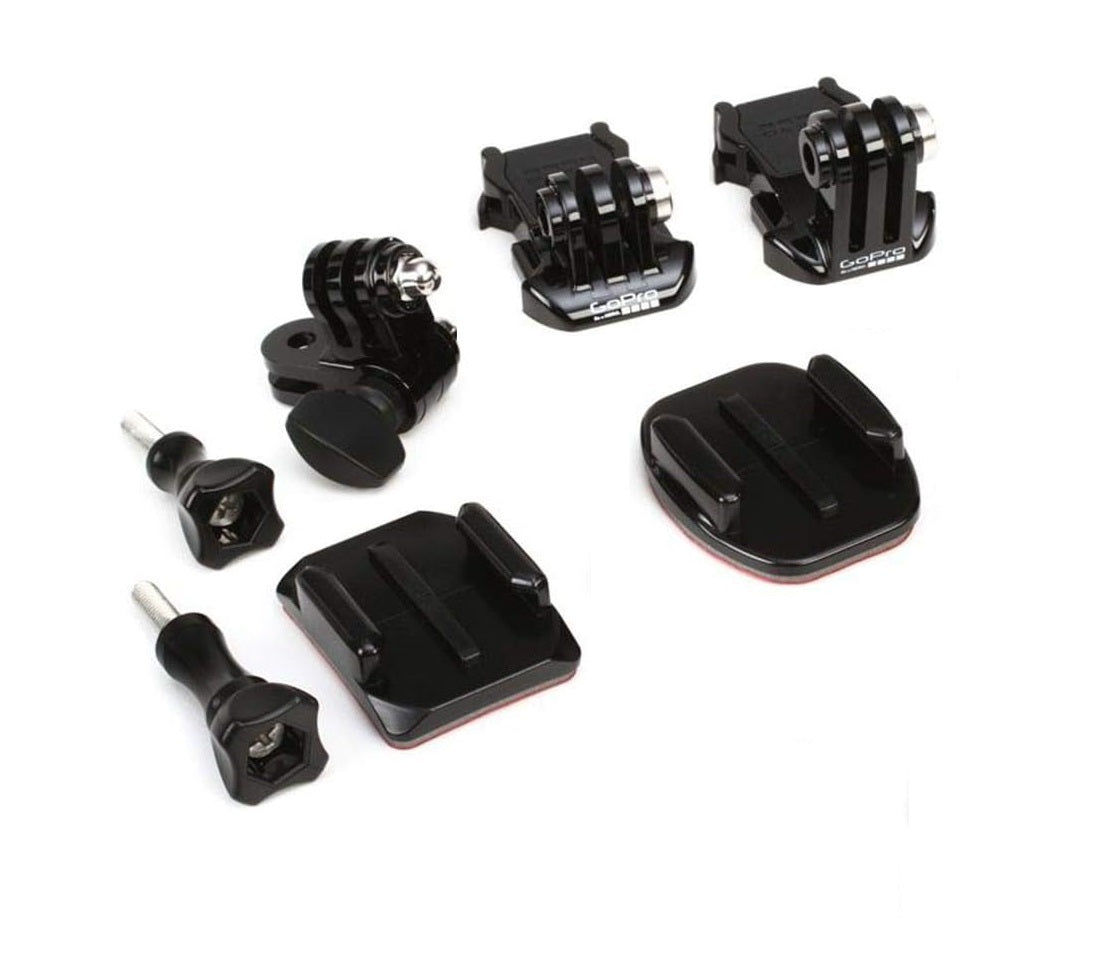 GoPro Mounting Accessories Kit – Adhesive Mounts, Quick Release Buckle, Pivot Arm & Thumb 3 Screws Set