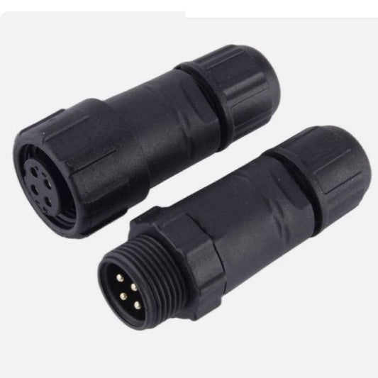 4 Pin Male Female Waterproof Cable Connector Set – Outdoor Wire Harness Adapter Socket for Boat, Marine & Automotive Use