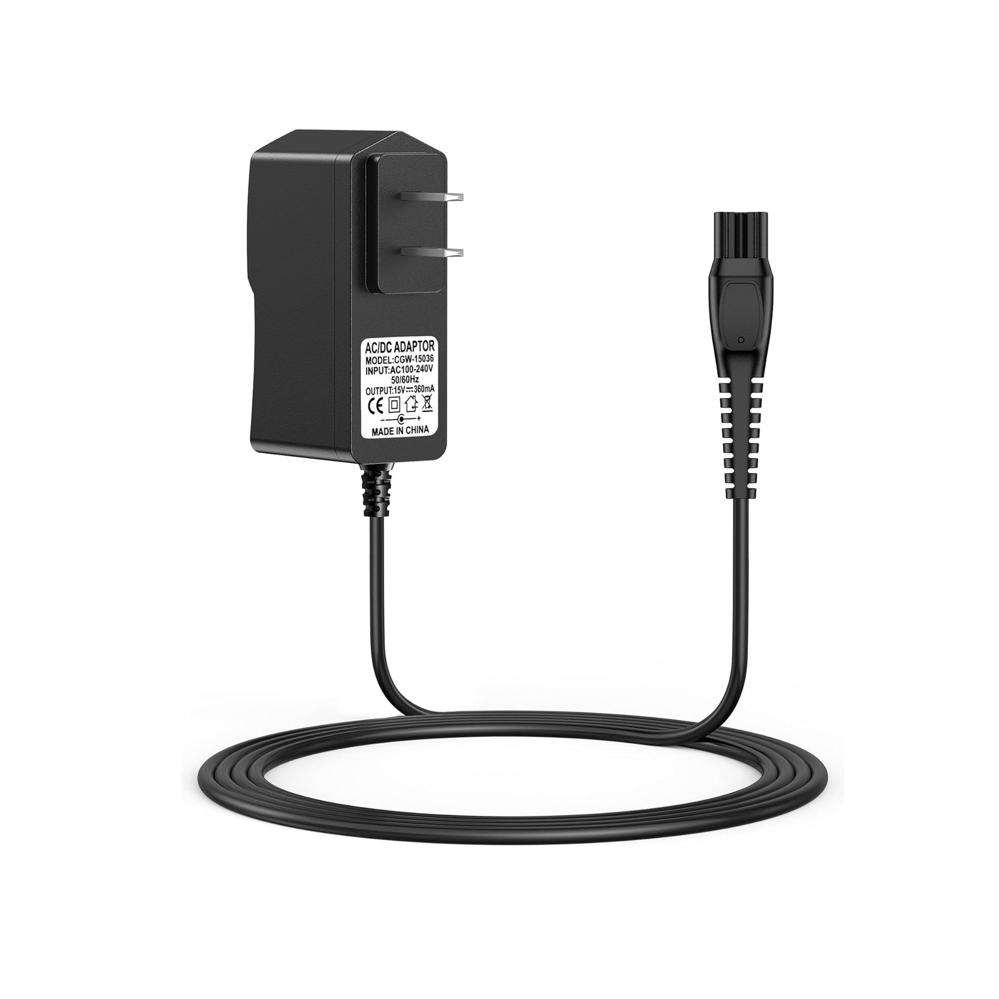 15V Charger for Shaver – Compatible with Aquatec, Arcitec & Multigroom Beard Trimmer Power Adapter