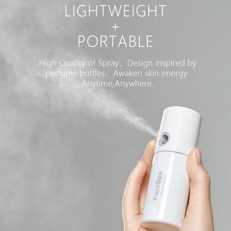 MIPOW Mini Portable Humidifier Nano Mister Rechargeable Facial Steamer Beauty Spray Hydrating Device