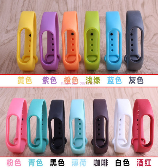 Painted For Xiaomi Mi Band 2 band Wristband Replacement For Xiaomi Mi band 2 Smart watch Silicone Bracelet, Water Proof, Multicolor, A One, High Quality