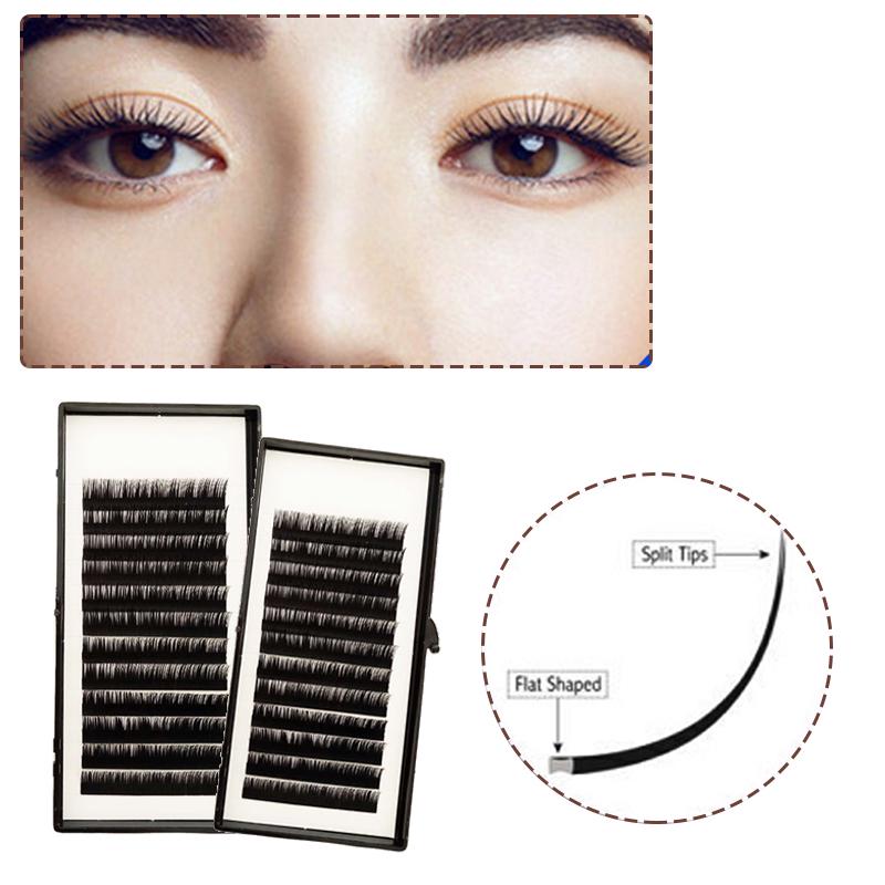 H&L SINCE 1990 16Rows Faux Mink Individual Eyelash Lashes Maquiagem Cilios for Professionals Soft Mink Eyelash Extension length 13mm ,thickness 0.15mm curl c