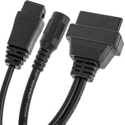 Diagnostic cable OBD2 2 pin male and DC female connector compatible with vehicles of the PSA Group full pinout - image 7