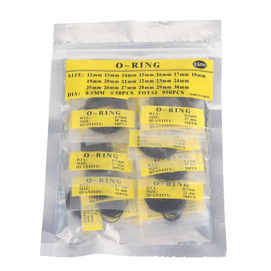 Watch Back O-Ring Gasket 0.5mm (12mm–30mm) – 2 Pcs Same Size Rubber Seal Replacement for Watches | Select Size