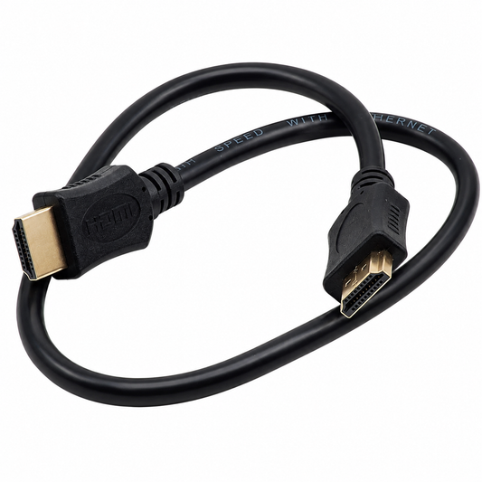 Short High Speed HDMI to HDMI Cable | HDMI Type A Male to Male (19-Pin) | 4K UHD & 1080P Compatible | Durable HDMI Audio & Video Cable for TV, Monitor, PC, Laptop, Projector, Gaming Consoles, Sound Bar, TV Stick, TV Box, Streaming & Casting Devices