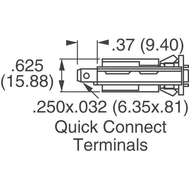 Thermal Circuit Breaker 1A 250VAC / 32VDC Push Reset Panel Mount Overload Protector Fuse Replacement -W28-XQ1A-1  1 Piece