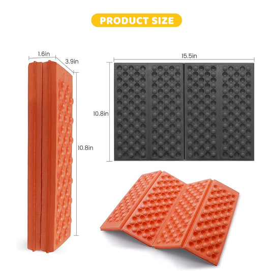 Moisture Proof Foldable EVA Foam Folding Mat Cushion Seat Camping Foldable Picnic Hiking Park Backpacking Mountaineering 39cm x 28cm x 2cm Moisture Proof Floor Mat A One Product