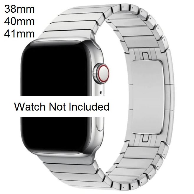 i Watch Link Bracelet band stainless steel 38mm 40MM 41MM Silver