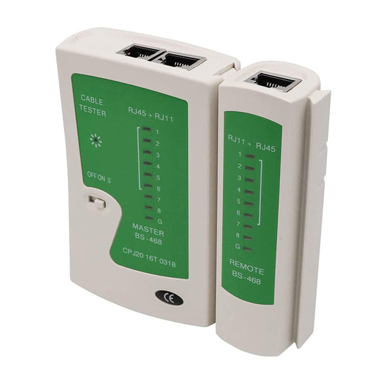 RJ45 Cable Test Multifunctional Network LAN Cable Tester for RJ45 RJ11, Cat5/Cat5e/Cat6/Cat6a/Cat7 UTP & Shielded Cable Testing Tool