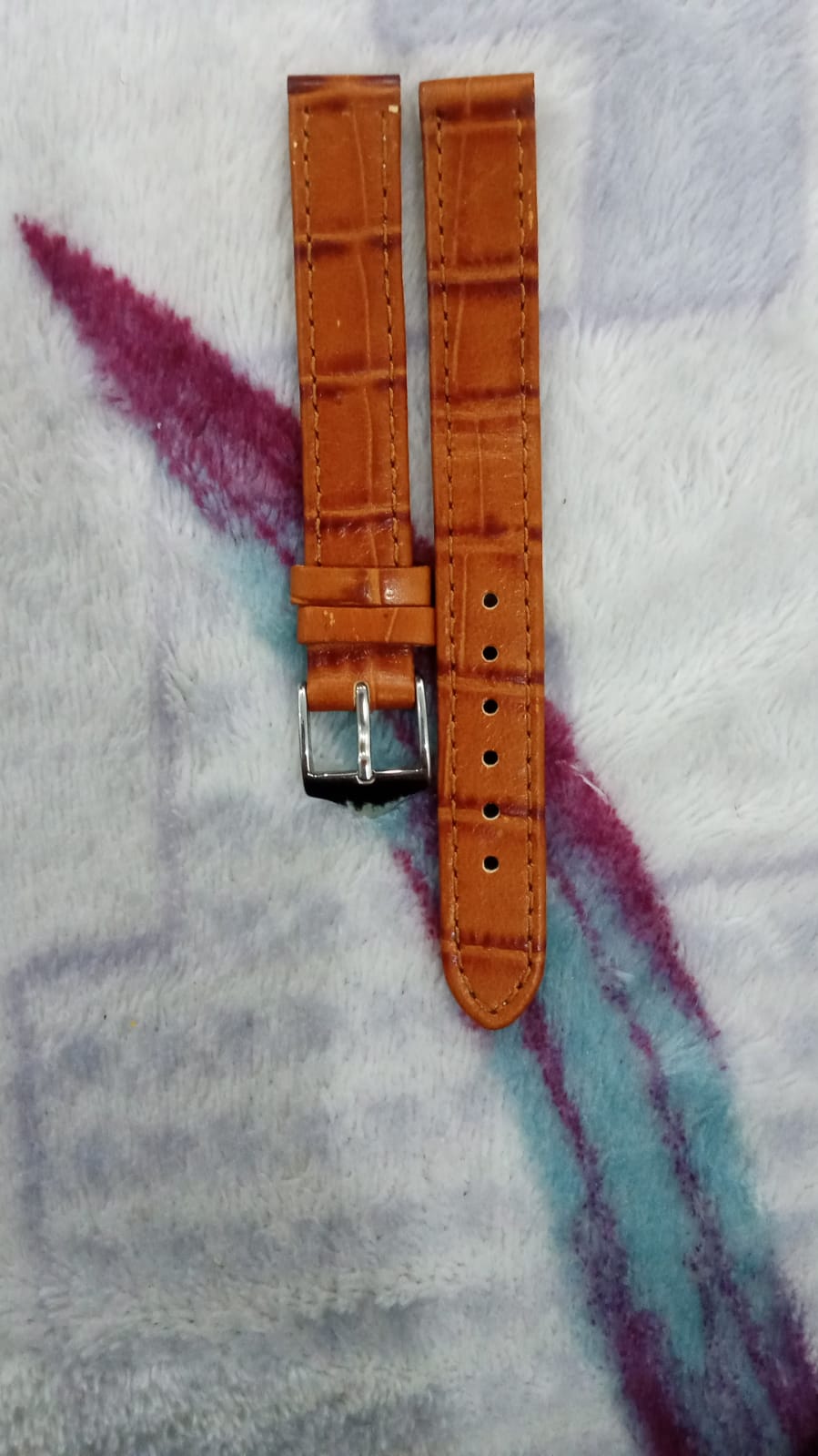 12mm Genuine Leather Strap Leather Watch Strap Band Replacement Alligator Grained Classic Pin Buckle belt
