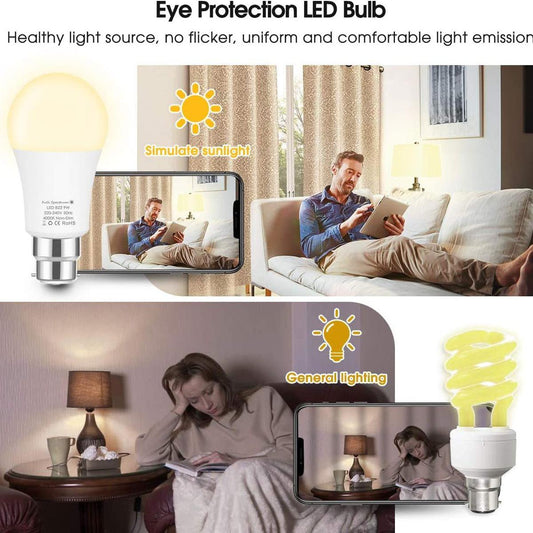 Sun Light Full Spectrum Therapy LED Sun Light Bulb 9W  4000K B22 220v -240v 50Hz Emotional Healing Light Indoor Mood Lighting Lamp