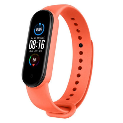 Original Mi Band 6/5 Silicone Smart Watch Strap Wrist Band for NFC/5 (Orange)