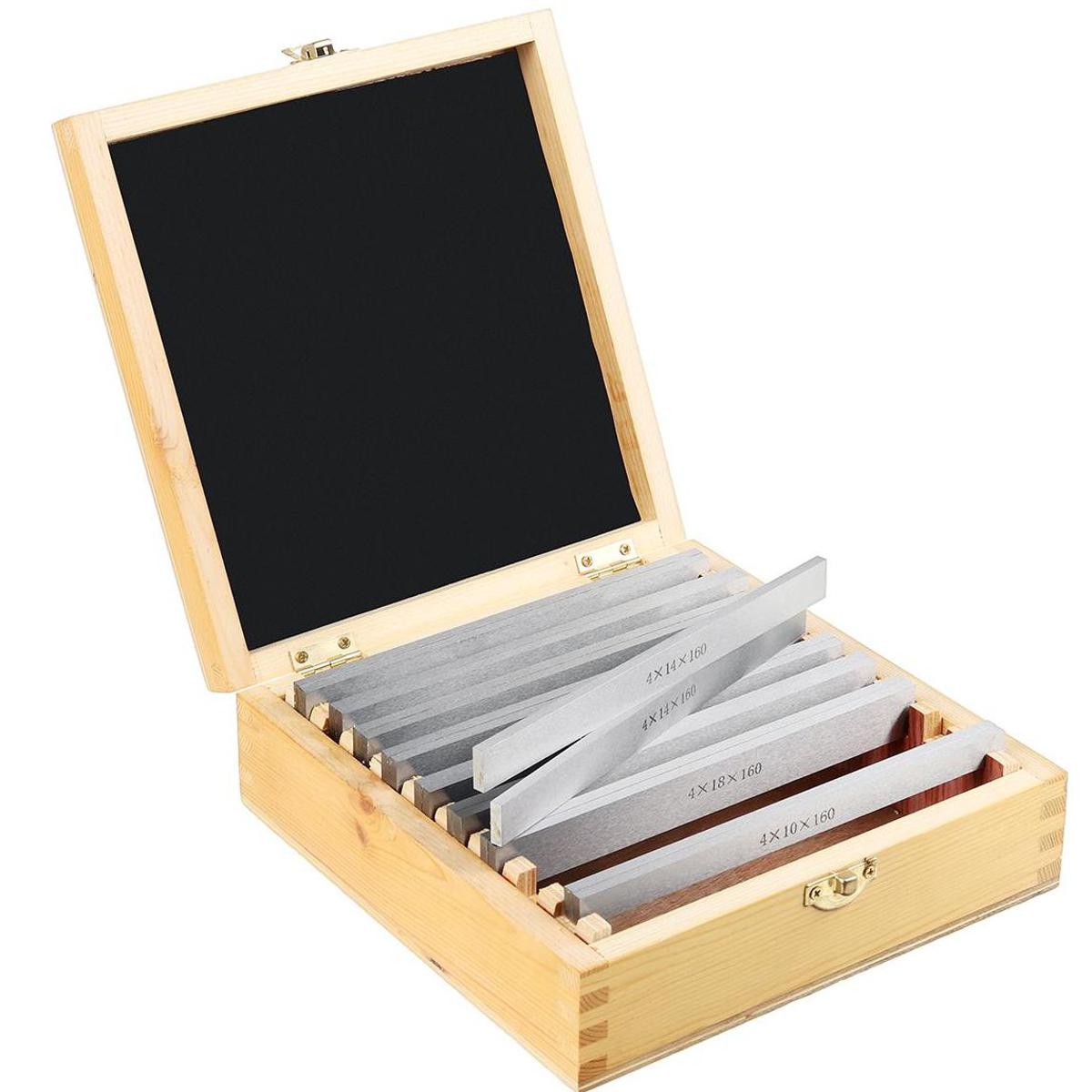 Parallel Pad Gauge Block High Precision CNC Milling Pad Set 100mm x (10-42mm) x 4mm Alloy Steel Easy Carrying 18 Pieces/9 Pairs