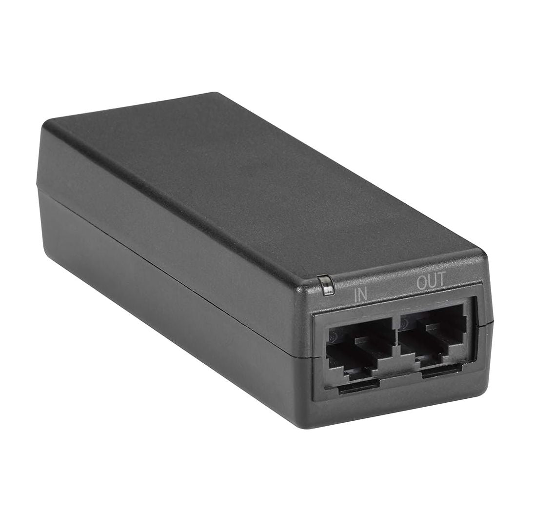 Phihong IEEE 802.3af Midspan Gigabit Single Port PoE Injector 56V 0.275A 15W | 10/100/1000Mbps Ethernet Power Adapter for IP Cameras, Access Points & VoIP Phones