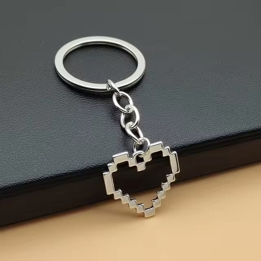 Heart Keychain Metal Pendant Fun Fashion Metal Keyring Gift for your Love One
