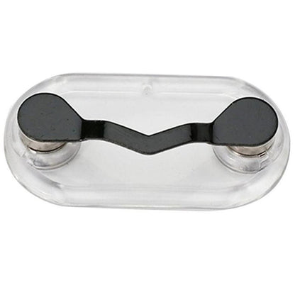Magnetic Eyeglass Holders Gunmetal black and Stainless Steel