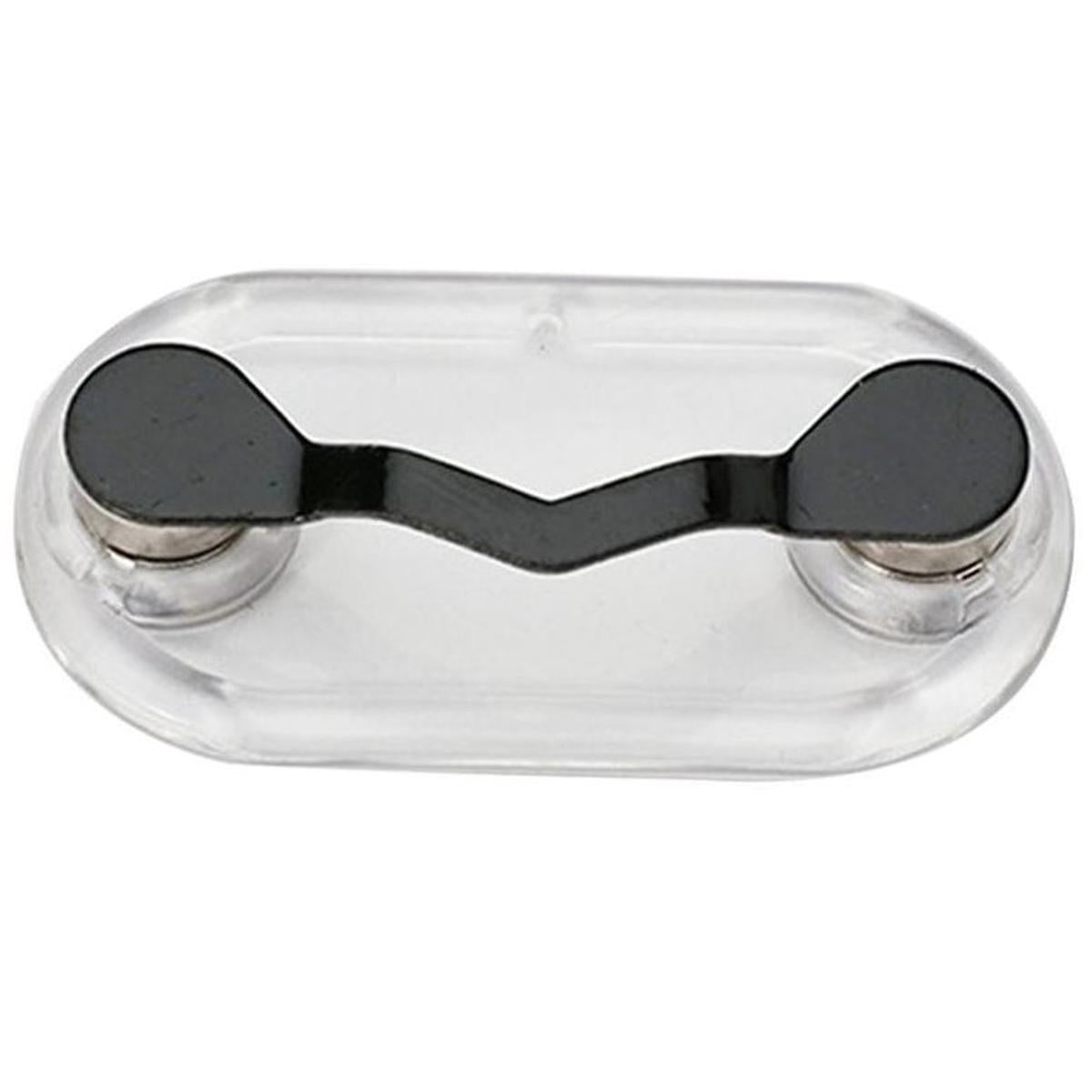 Magnetic Eyeglass Holders Gunmetal black and Stainless Steel