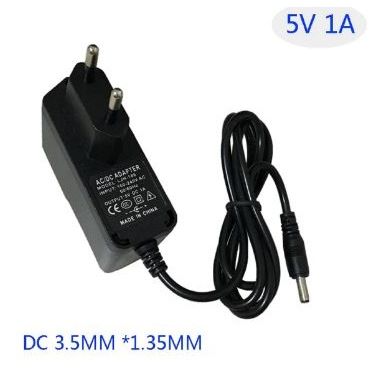 Universal 5V 1A AC/DC Power Adapter 3.5mm x 1.35mm Plug – Stable DC Supply Charger for Routers, LED Lights & Electronics