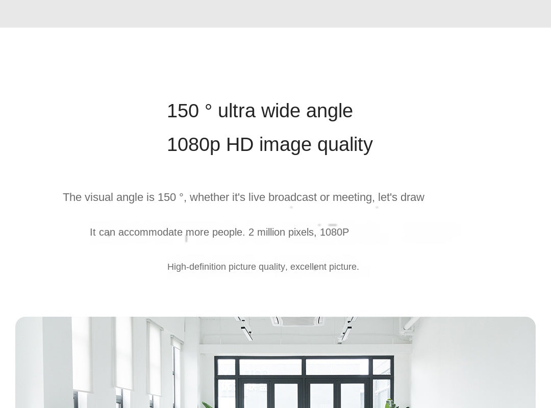 Xiaomi Xiaovv 1080P USB Webcam Camera 150° with Built-in Microphone for Laptop PC