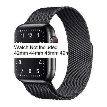 IWatch Milanese Loop Band i Watch Strap 42mm / 44mm / 45mm / 49mm Space Black