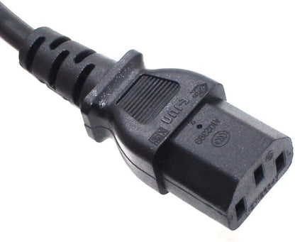 Plug CEE7/7 to C13 Power Cord – Computer Power Cable 10A/250V for PC, Monitor & Printer