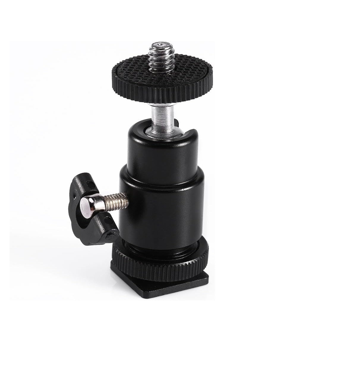 1PCS Camera Tripod Hot Shoe Adapter with 1/4" Ball Head Mount | Universal Bracket Holder for DSLR, LED Light & Microphone | Budget-Friendly Camera Accessory