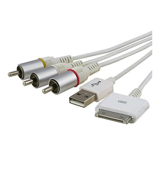 USB to RCA Composite AV Cable  1/2, i– TV Video Audio Output Cable (3 RCA, Yellow/Red/White)