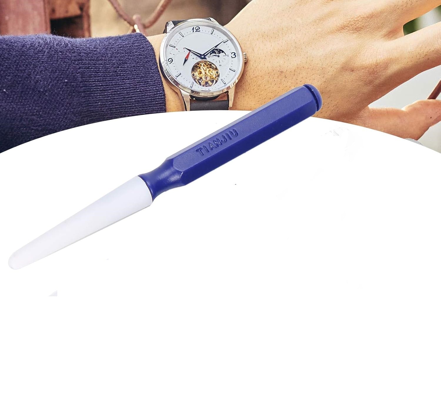 Watch Lubricant Oiler Oil Pin Pen, Portable Watch Repairing Tool for Watchmakers (made in Switzerland)
