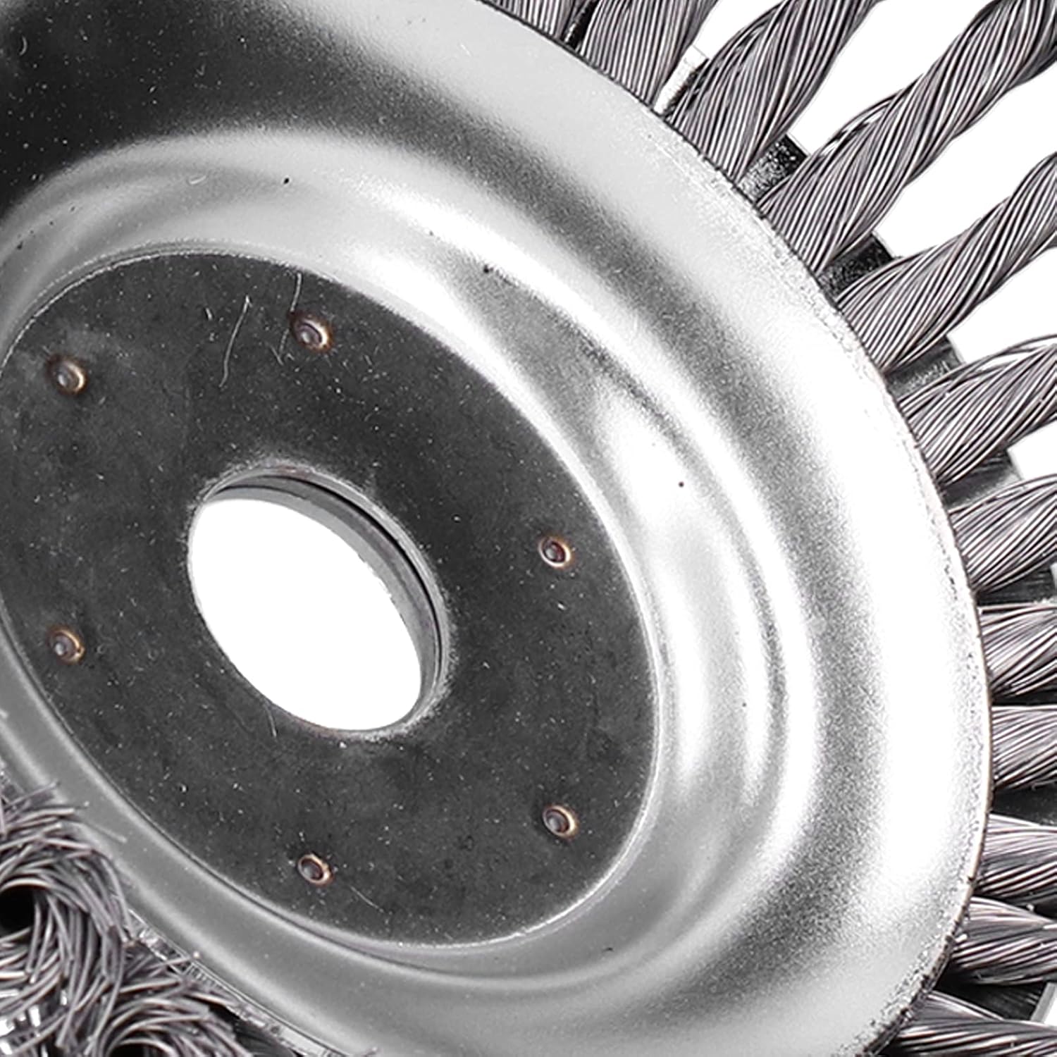 8 Inch Grass Trimmer Head Derusting & Weeding Wheel | Rust & Dust Removal Plate with Fixing Kit | Steel Wire Brush Cutter for Lawn Mower & Garden Tools