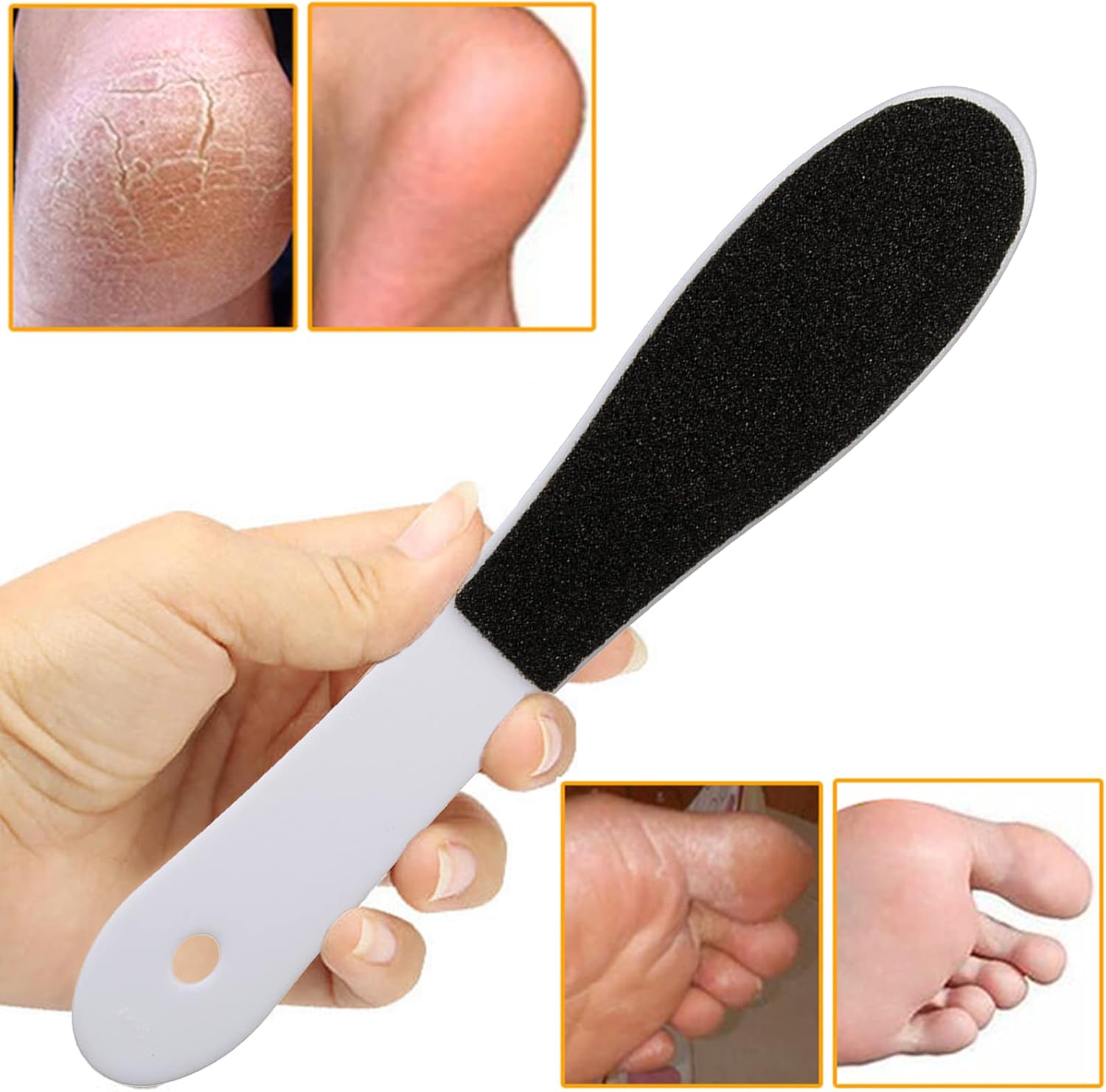 🌸 Edi Ragar – Double-Sided High-Quality Plastic Foot Filer with Sand Paper (Washable & Reusable)