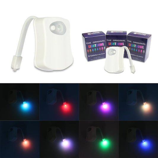 Smart PIR Motion Sensor Toilet Seat Night Light 8 Colors Waterproof Backlight For Toilet Bowl LED Luminaria Lamp WC Toilet Light