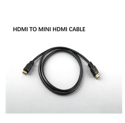 HDMI to Mini HDMI Cable 2 Meter | Gold Plated Male to Male High Speed HD Cable for Laptop, Tablet, Camera & Devices (Black)