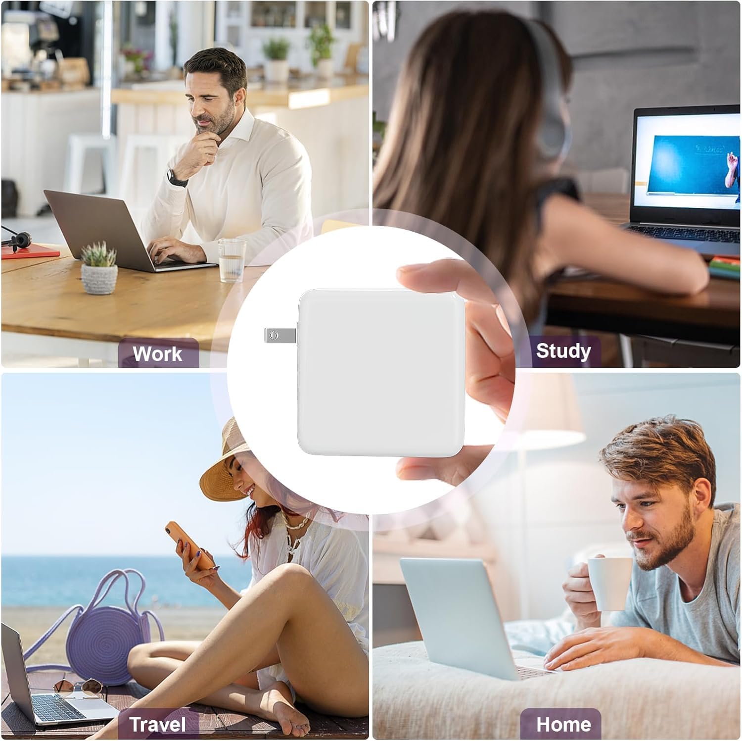 🔌 Apple Replacement 61W USB-C Power Adapter Fast • Safe • Universal • Smart PD Charging