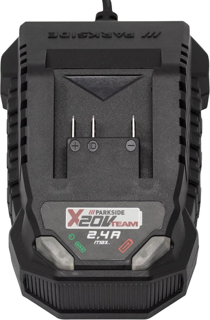 Parkside PLG20C1 20V Battery Charger – Original Fast Charger for Parkside X20V Team Batteries (Black)