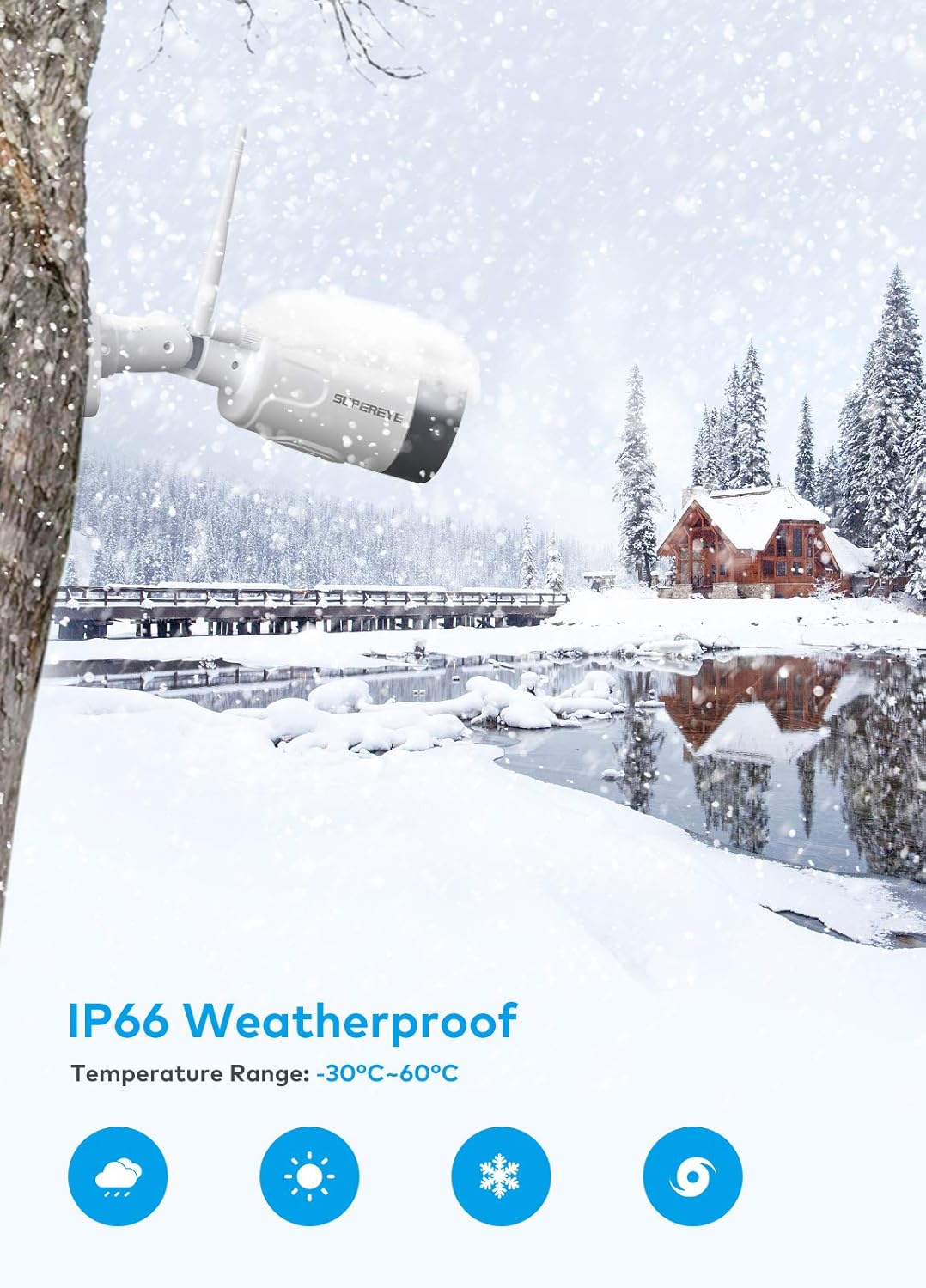 SUPEREYE 1080P WiFi Outdoor Security Camera – Image 7 – Pakistan