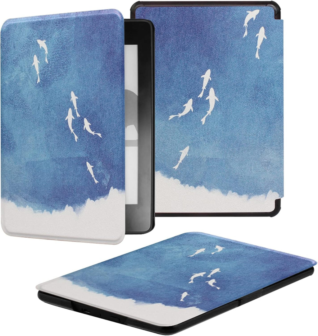 painted pattern Case for Amazon Kindle paperwhite with 5th 6th 7th generation (2012/2013/2015 release), slim and lightweight, water-safe cover (10)