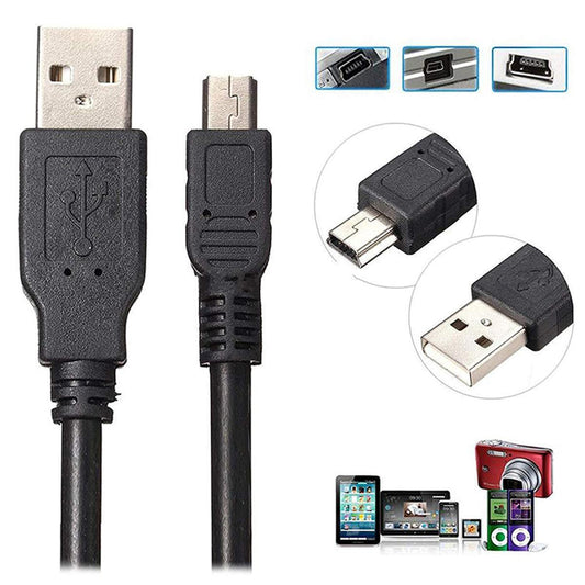 Fellowes Universal USB 2.0 Mini 5 Pin USB Cable V2.0 A Mini 5Pin Type Cable A