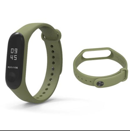 Strap For Mi Band 4/3 natural olive green Soft Anti Lost Smell Less Hi Quality  A One Long Life