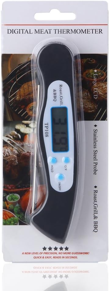 Top-Spring TP108 Foldable Digital Thermometer BBQ Meat Food Probe Kitchen Thermometer