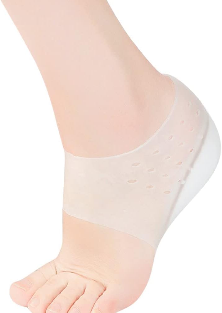 4 cm Invisible Height Increase Silicone Sock Gel Heel Pads Hi Qulity Orthopedic Arch Support Heel Cushion Insoles 4cm Unisex dropshippg