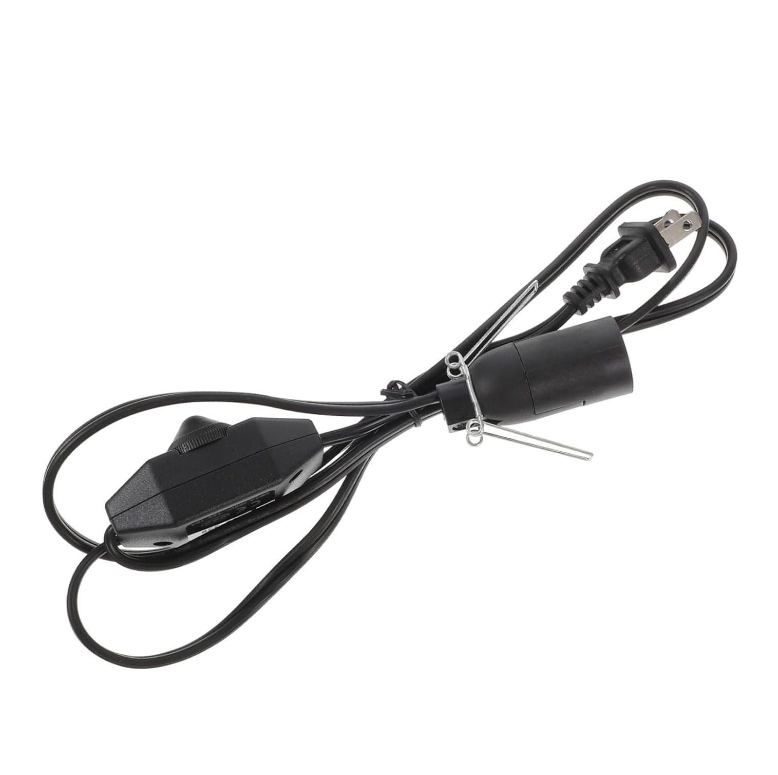 Uonlytech Salt Lamp Replacement Cord with Light Socket – AC 110V/230V Compatible, Easy Installation Lamp Cord (1 Piece)