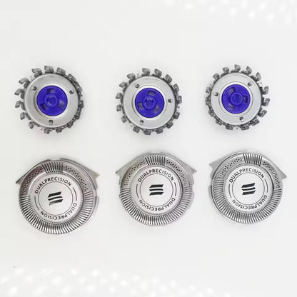 3pcs DualPrecision HQ8/52 Replacement Heads Fits Ph-ilips Norelco Shaving AT750/AT751 AT890 AT891 PT710 PT720 PT730 7110X 8831XL