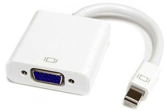 Mini DisplayPort to VGA Monitor Adapter, White Compatible with Mak computers with Mini DisplayPort and Thunderbolt ports