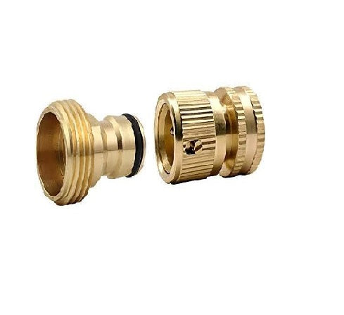 Brass Male Thread Faucet Hose Nozzle Quick Connect Adapter – Durable Rustproof Garden Tap Connector for Hose Pipe
