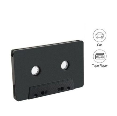 DC 5V 1000mA Blackweb BWA17WI055 Bluetooth Cassette Adapter – Wireless Car Audio Receiver with Microphone, Hands-Free Calling, Universal Cassette Player Compatible (Black)