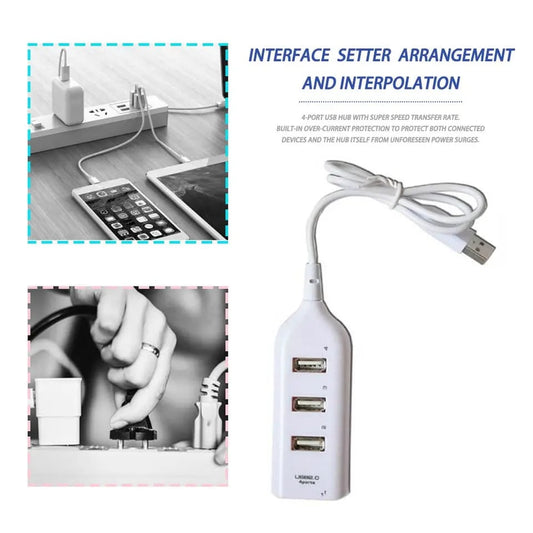 4 Ports High Speed Hubs Hi-speed 4 Port USB 3.0 Multi HUB Splitter Expansion for Desktop PC Laptop Adapt Extension Socket Piece