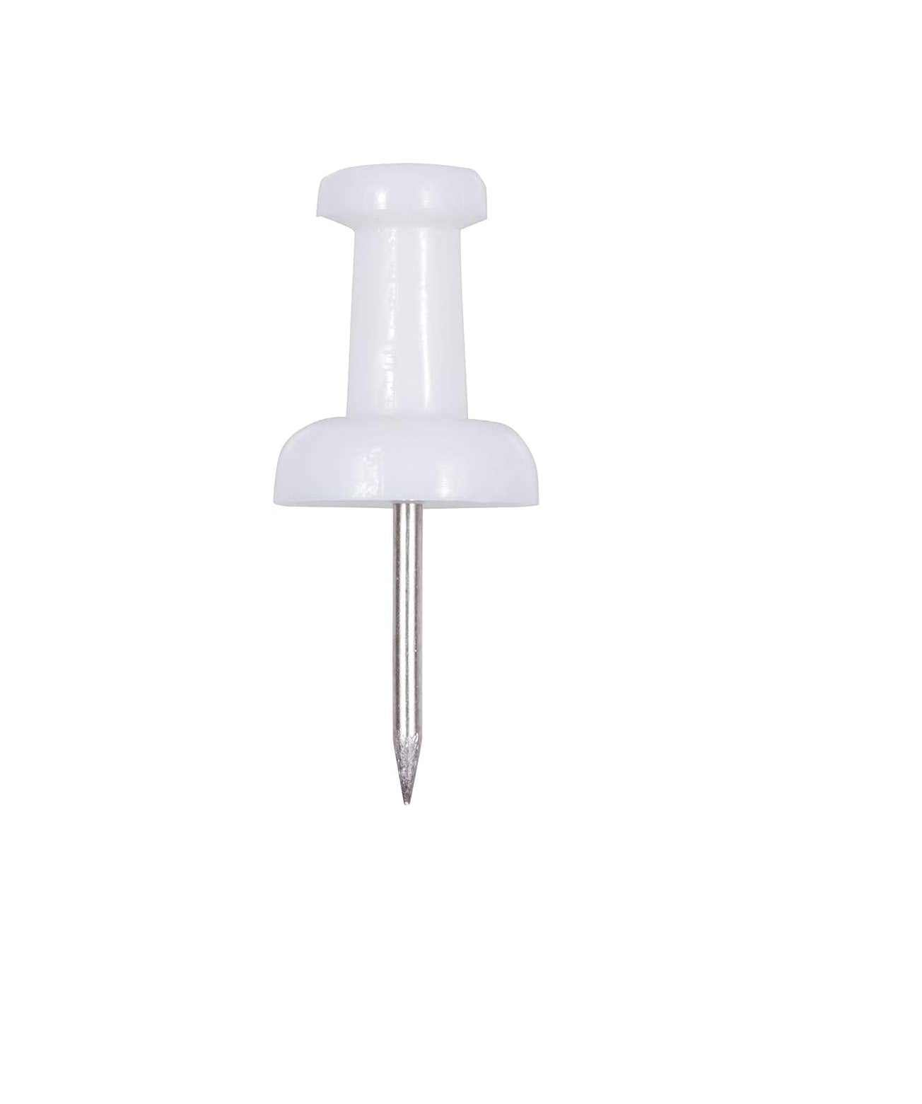 JAM PAPER White Push Pins – 50 Pack Decorative Thumb Tacks for Office, School & Home