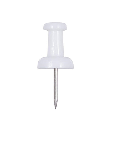 JAM PAPER White Push Pins – 50 Pack Decorative Thumb Tacks for Office, School & Home