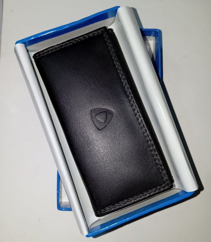 Premium Leather Key Holder Wallet with Key Ring – Compact Leather Key Case Organizer for Men & Women