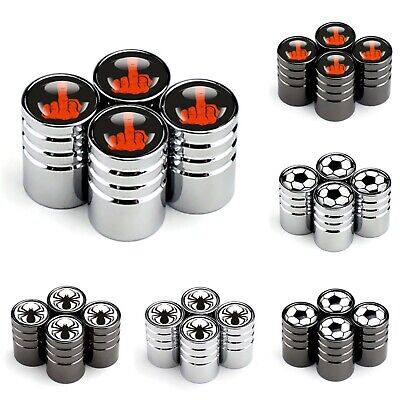4Pack Car Tire Valve Caps, Stem Caps, Attractive Dustproof Car Accessories, Universal for Cars, SUVs, Bike, Trucks, Motorcycles